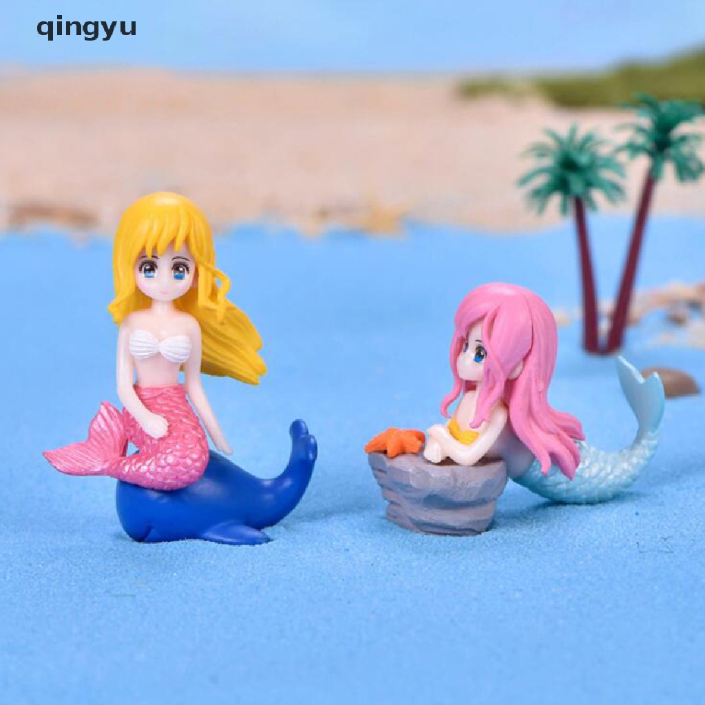 qingyu Mermaid Cake Decor Party Decor Under the Sea Girl Shell Princess DIY Decoration PLI