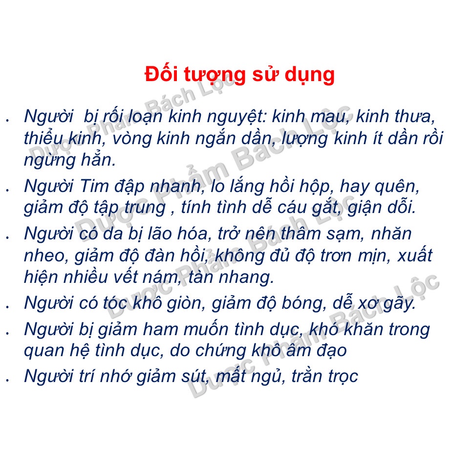 Viên Uống Hồng Sâm Đào Ngọc Giúp tăng nội tiết tố nữ