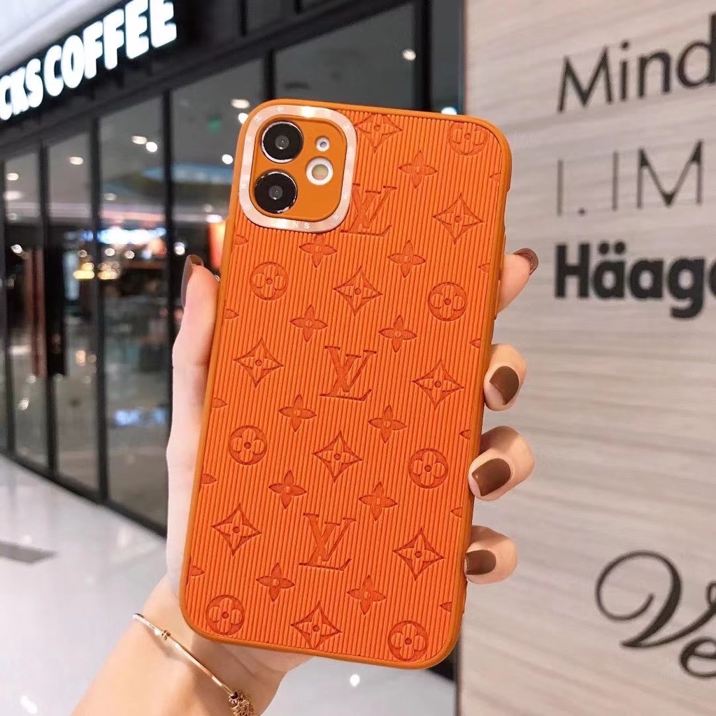 Ốp điện thoại da thời trang bảo vệ cho Iphone 12 11 Pro Max Xs Max Xr X 8 7 Plus