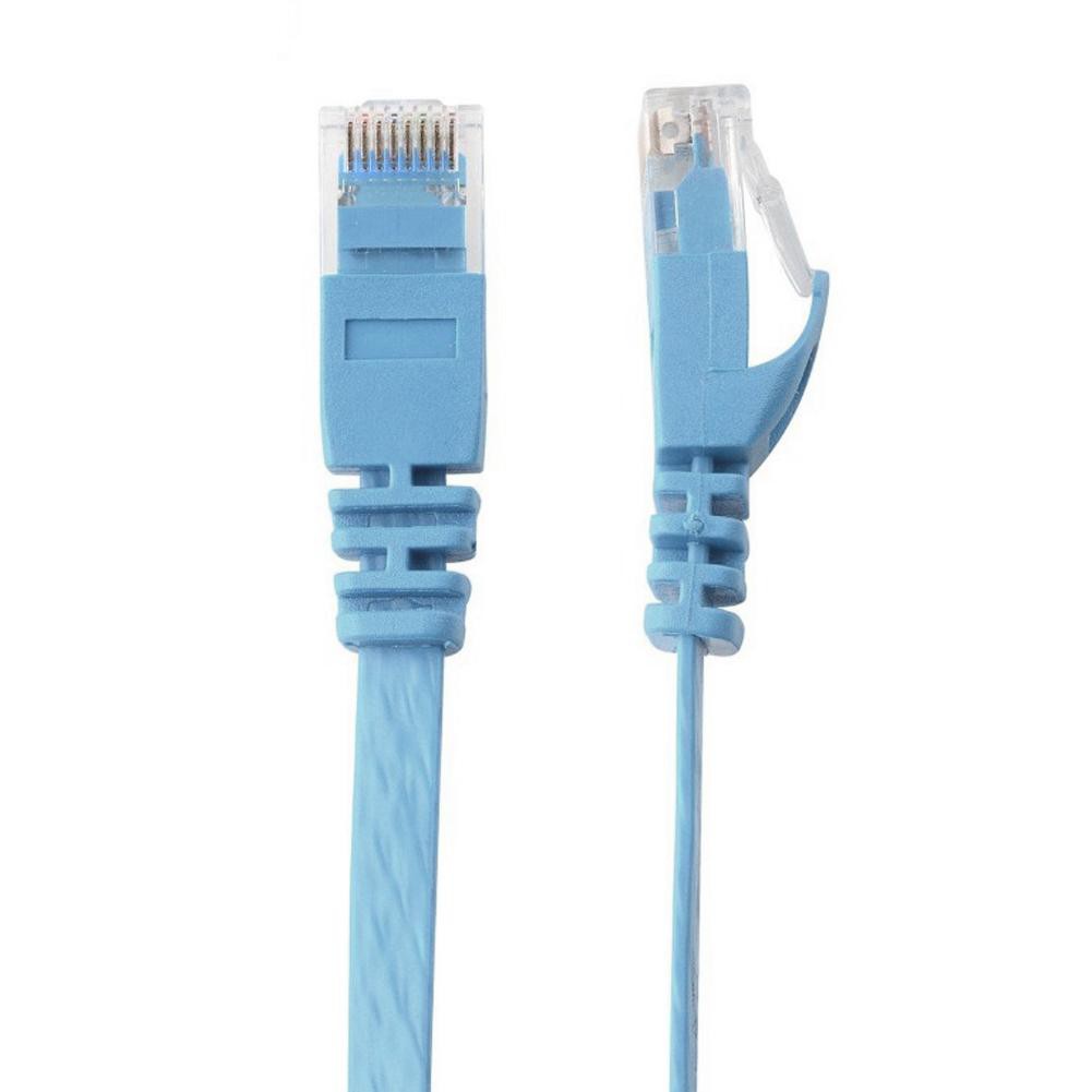 FLAT Ethernet CAT6 Network Cable Patch Lead RJ45 for Smart TV/PS4/Xbox