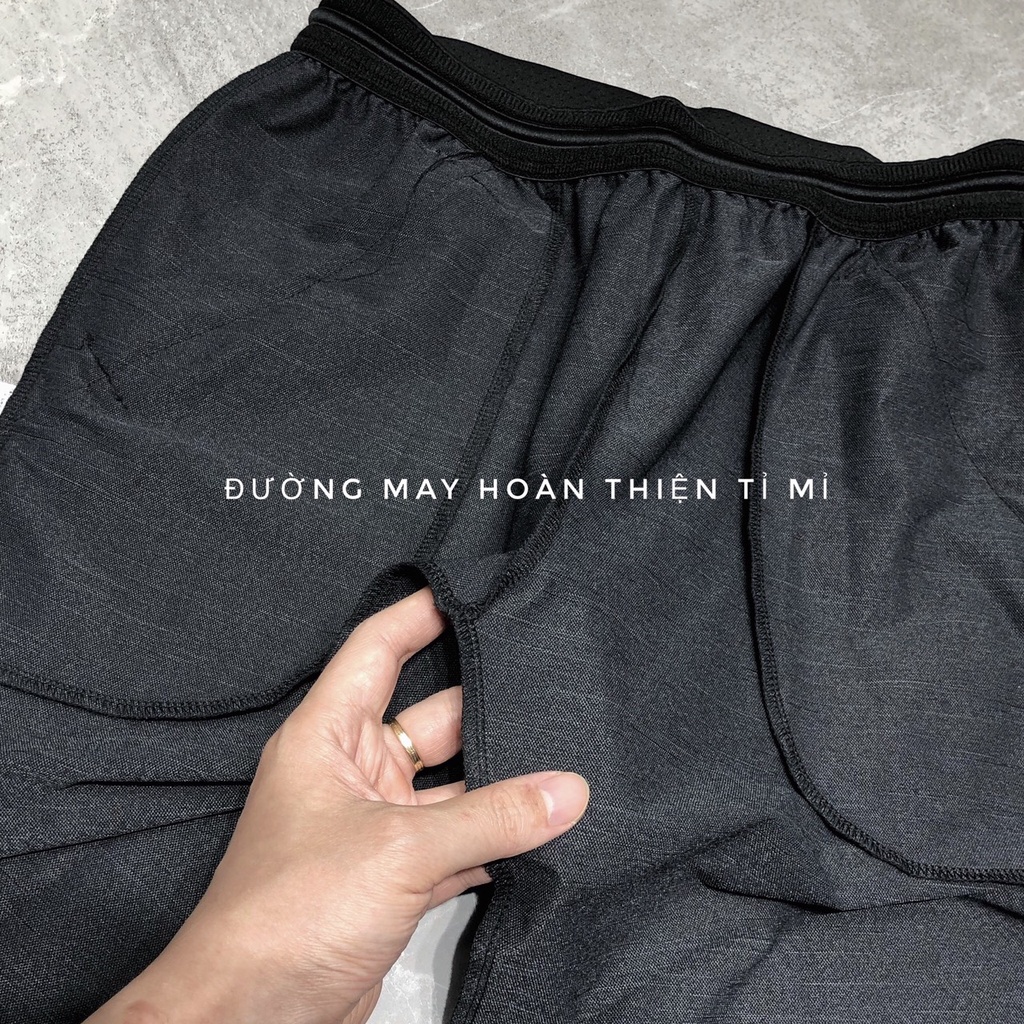 Quần jogger nam tập gym yoga thể thao 3 sọc bigsize cao cấp xuất khẩu QSU - 019