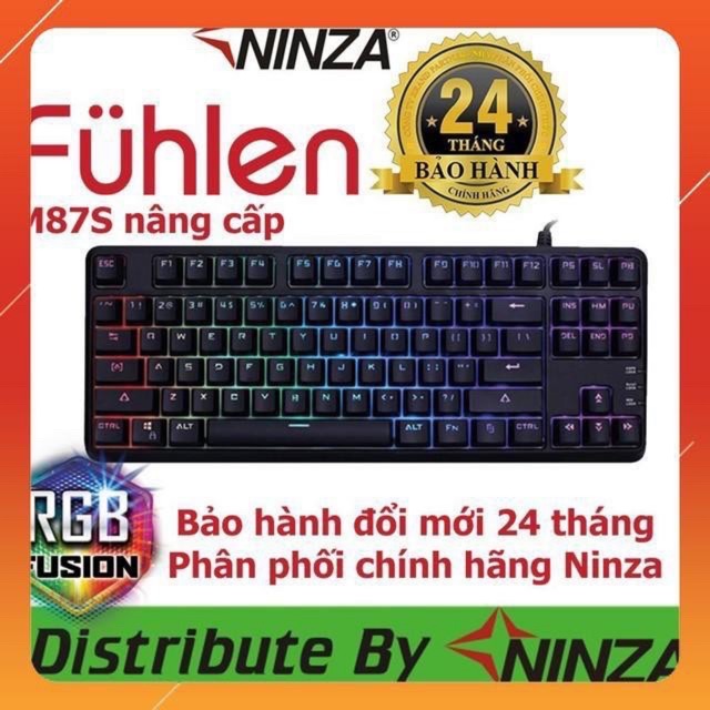 Bàn Phím Cơ Fuhlen M87S RGB .Blue Sw