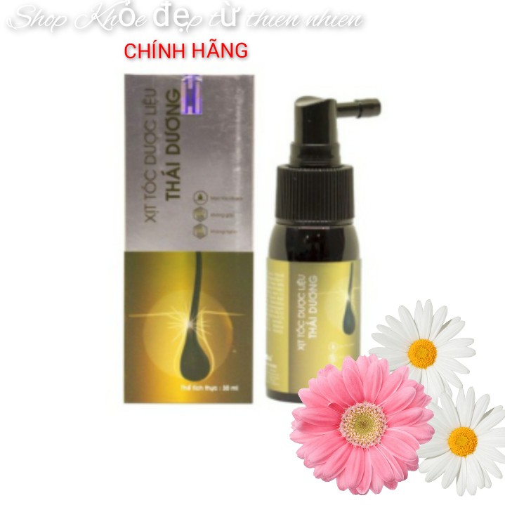 Bộ sản phẩm dành cho tóc rụng - Dầu gội dược liệu Thái Dương 7 480ml & Xịt mọc tóc Thái Dương 30ml