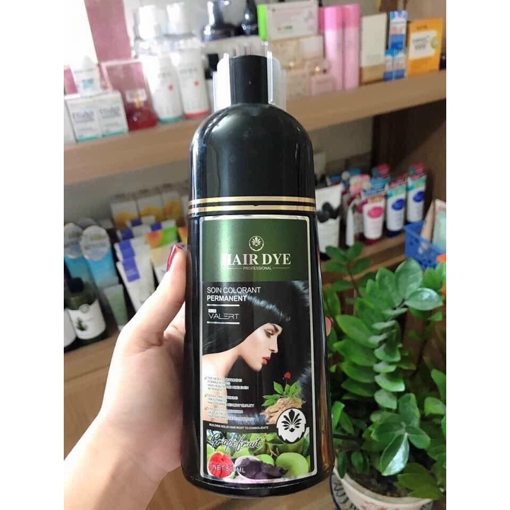 Dầu Gội Đen Tóc Phủ Bạc Tinh Chất Bưởi 500ml Grapefruit Valert Fast Black Hair Shampoo