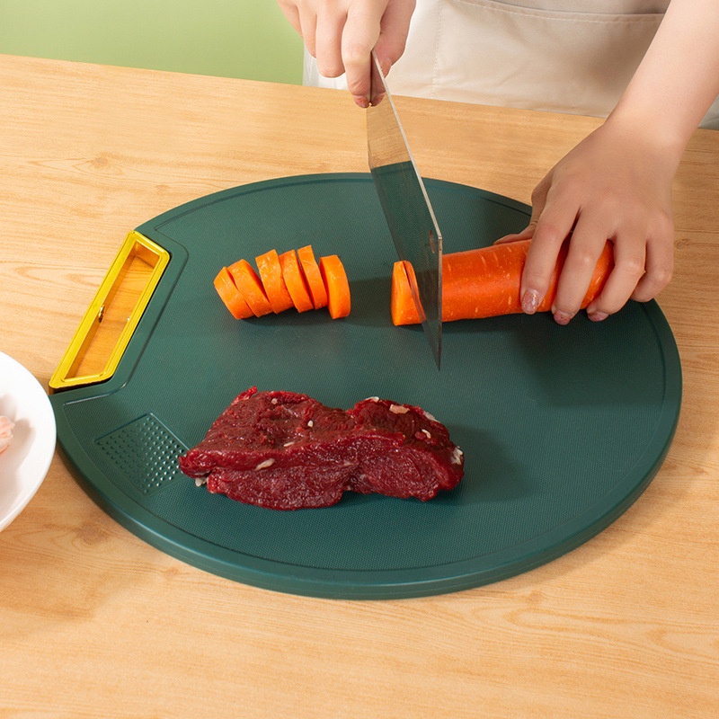 Thớt tự đứng màu xanh chống nấm mốc 35cm có đế xoay 360 độ