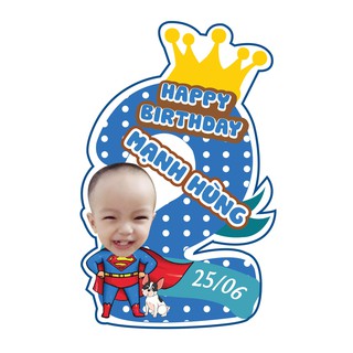 Cây số tuổi kèm chibi bé