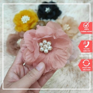 Bông cài áo cao cấp hàng handmade siêu đẹp chất liệu voan cao cấp có ghim cài hoặc có trâm cài mẫu mới nhất