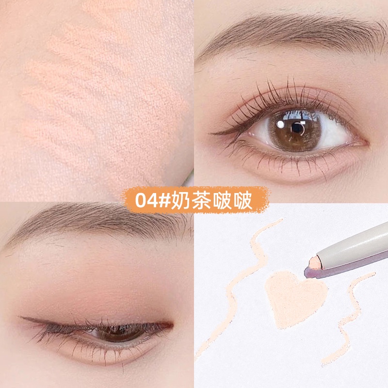 Bút Kẻ Mắt Kiêm Phấn Mắt Hai Công Dụng Siêu Mịn Làm Sáng Màu Sắc Tự Nhiên