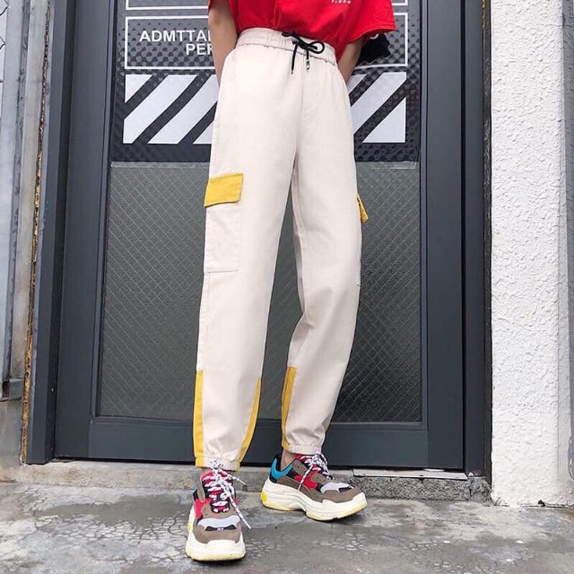 FREESHIP 50K - QUẦN KAKI JOGGER TÚI HỘP UNISEX PHỐI MÀU NAM NỮ | BigBuy360 - bigbuy360.vn