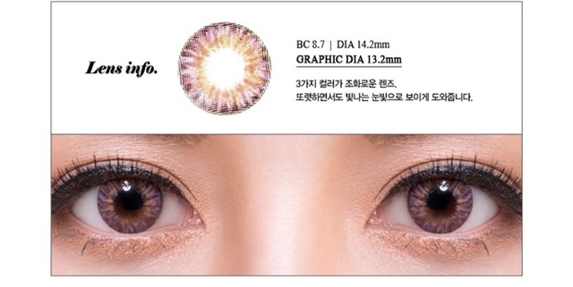 Áp tròng tím Olens Kính Áp Tròng FAIRY SHOP CONTACT LENS