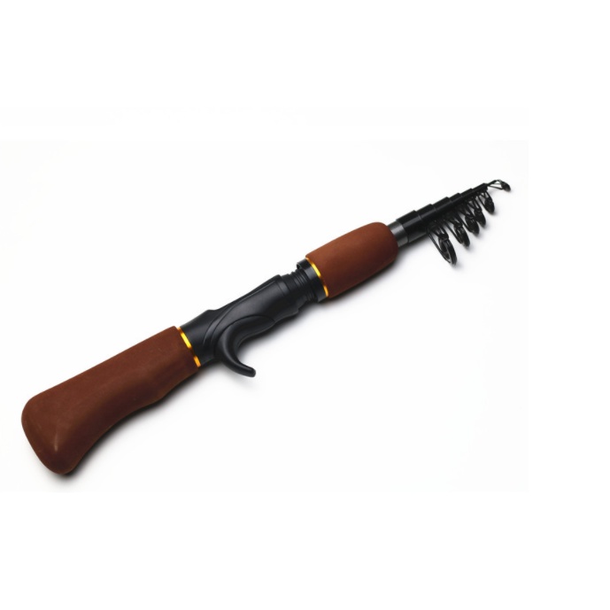 Cần câu Lure ngang mini rút siêu gọn bỏ cốp xe du lịch