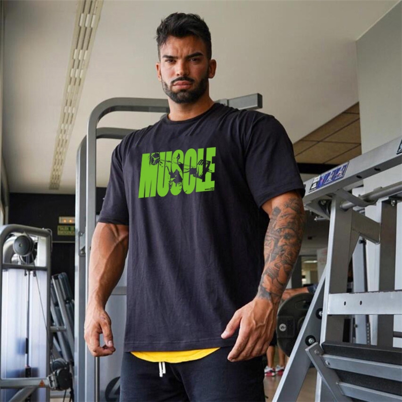 Áo thun bằng cotton tay ngắn màu trơn kiểu dáng ôm sát thời trang mùa hè thông thường cho nam 2019