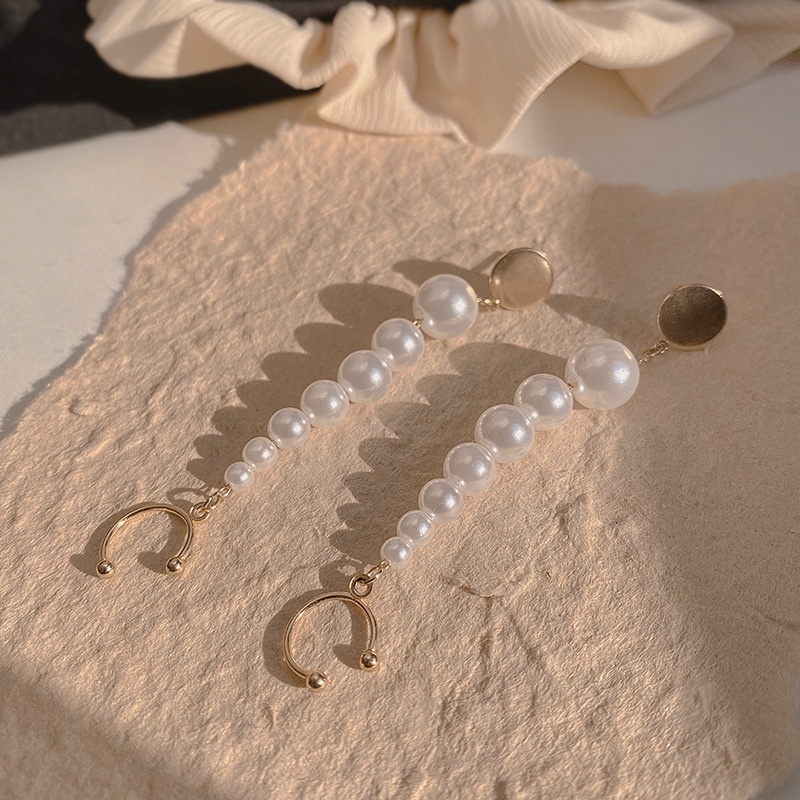 Khuyên Tai Dạng Kẹp Không Cần Xỏ Lỗ Tai Phối Tua Rua Đính Hạt Ngọc Trai Xu Hướng Thời Trang Mới Năm 2022 Chất Lượng