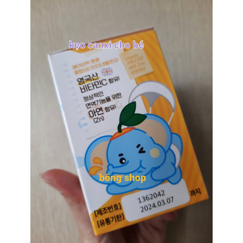 KẸO CANXI TĂNG CHIỀU CAO CHO BÉ HỘP 60V