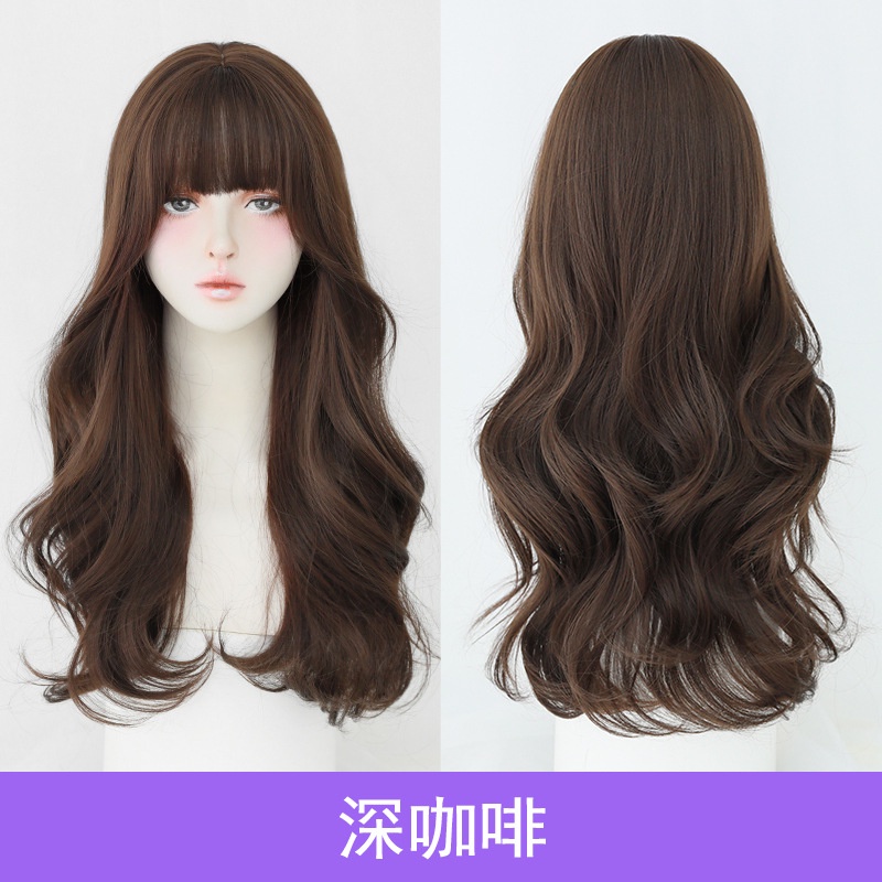 Tóc Giả 7jhh C-0337 Uốn Xoăn Dài Tự Nhiên Cho Nữ