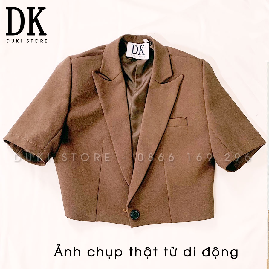 Áo khoác blazer, áo vest blazer nữ dáng lửng cực xinh BLU0014 - DUKI STORE