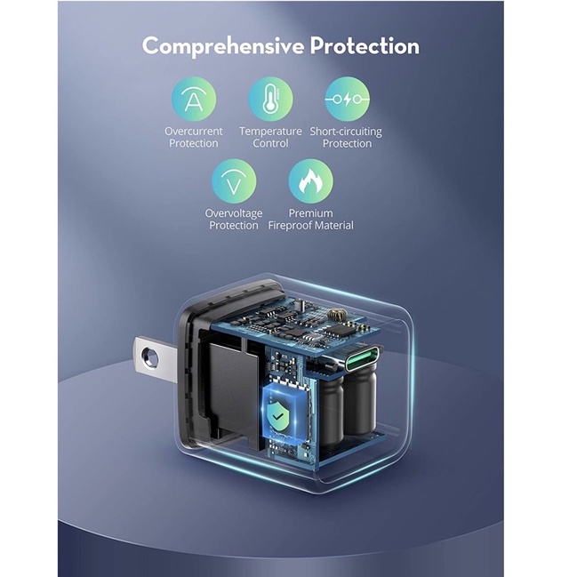 [ KHÔNG HỘP ] Cốc sạc nhanh 20W Ravpower RP-PC150 - Bảo hành 18 tháng - ACSTORE
