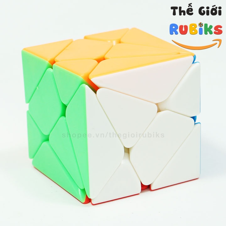 Rubik Axis, Windmill, Fisher Cube Stickerless. Rubic Biến Thể Không Viền Đồ Chơi Trí Tuệ.