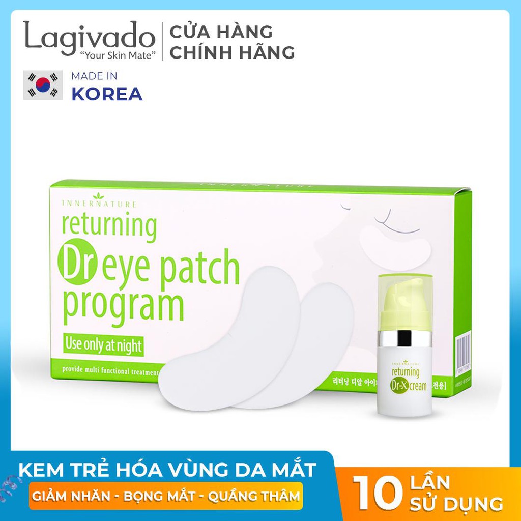 Kem trị quầng thâm bọng mắt Innernature Returning Dr EYE PATCH Program 15gram/ hộp