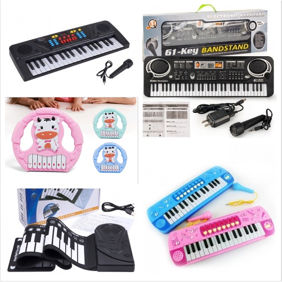 ĐÀN TAY CẦM, PHÍM DẺO, PIANO, ORGAN TẶNG KÈM MIC CHO BÉ