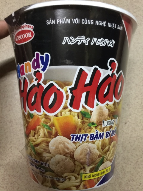 1 thùng mì ly Handy Hảo Hảo 24 ly x 67g chua cay màu hồng | BigBuy360 - bigbuy360.vn