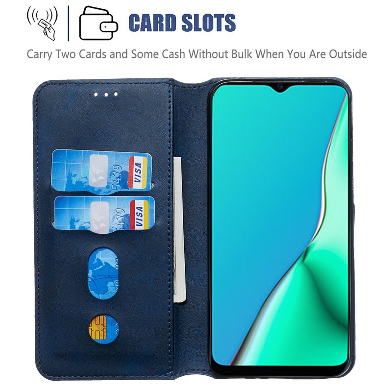 Bao Da Dạng Ví Cho Điện Thoại Oppo Find X2 Lite Neo F1S A59 Realme Narz 20 Pro 10a 20a