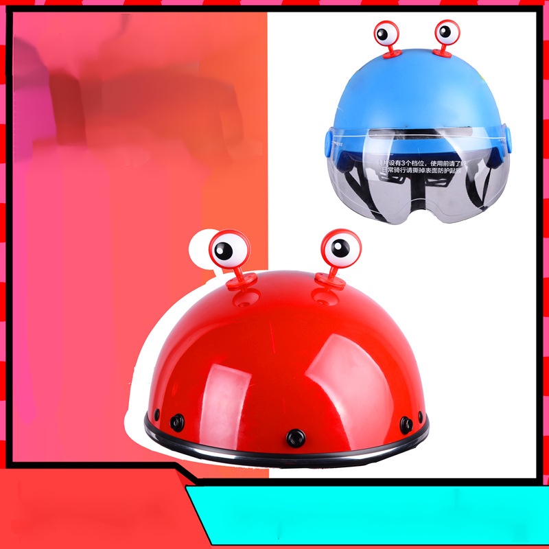 Bộ 2 Miếng Dán Trang Trí Xe Đạp / Mô Tô Hình Đôi Mắt Hoạt Hình Dễ Thương