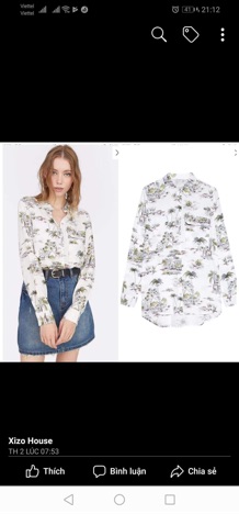 Combo giày HM + 2 áo Stradivarius