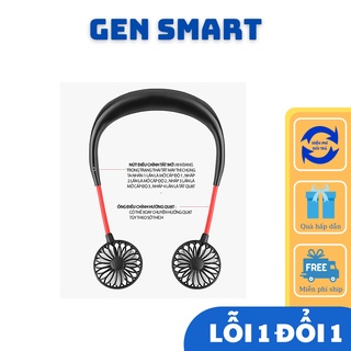 Quạt đeo cổ thể thao tiện dụng pin siêu trâu