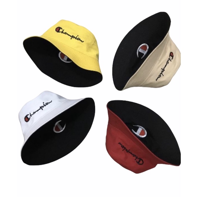 NÓN BUCKET 2 mặt - Championn - logo