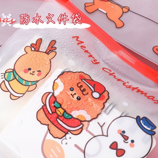 Lẻ như sỉ) Túi zip giáng sinh, noen cho bé