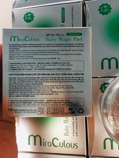 Phấn Trang Điểm Siêu Mỏng Mịn Mira Culous Magic Pact