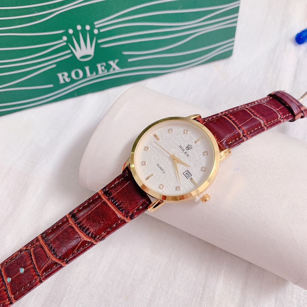 Đồng hồ nam Rolex mặt hạt xoàn dây da cao cấp cho nam giới Kim Kim sang trọng lịch lãm | BigBuy360 - bigbuy360.vn