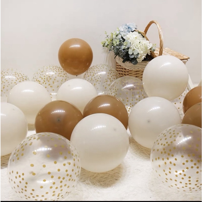 Set Bóng Trang Trí Sinh Nhật Gồm 30 Quả Bóng Lồng 2 Lớp Dày Dặn, Tone Màu Theo Từng Set Dành Cho Mọi Lứa Tuổi