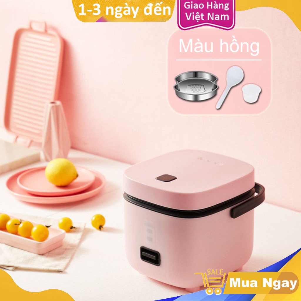 Nồi cơm điện mini đa năng JIASHI Nấu Cháo, Hầm Xương, Luộc, Hấp 1.2L,Nồi Cơm Điện Thông Minh 2.5L