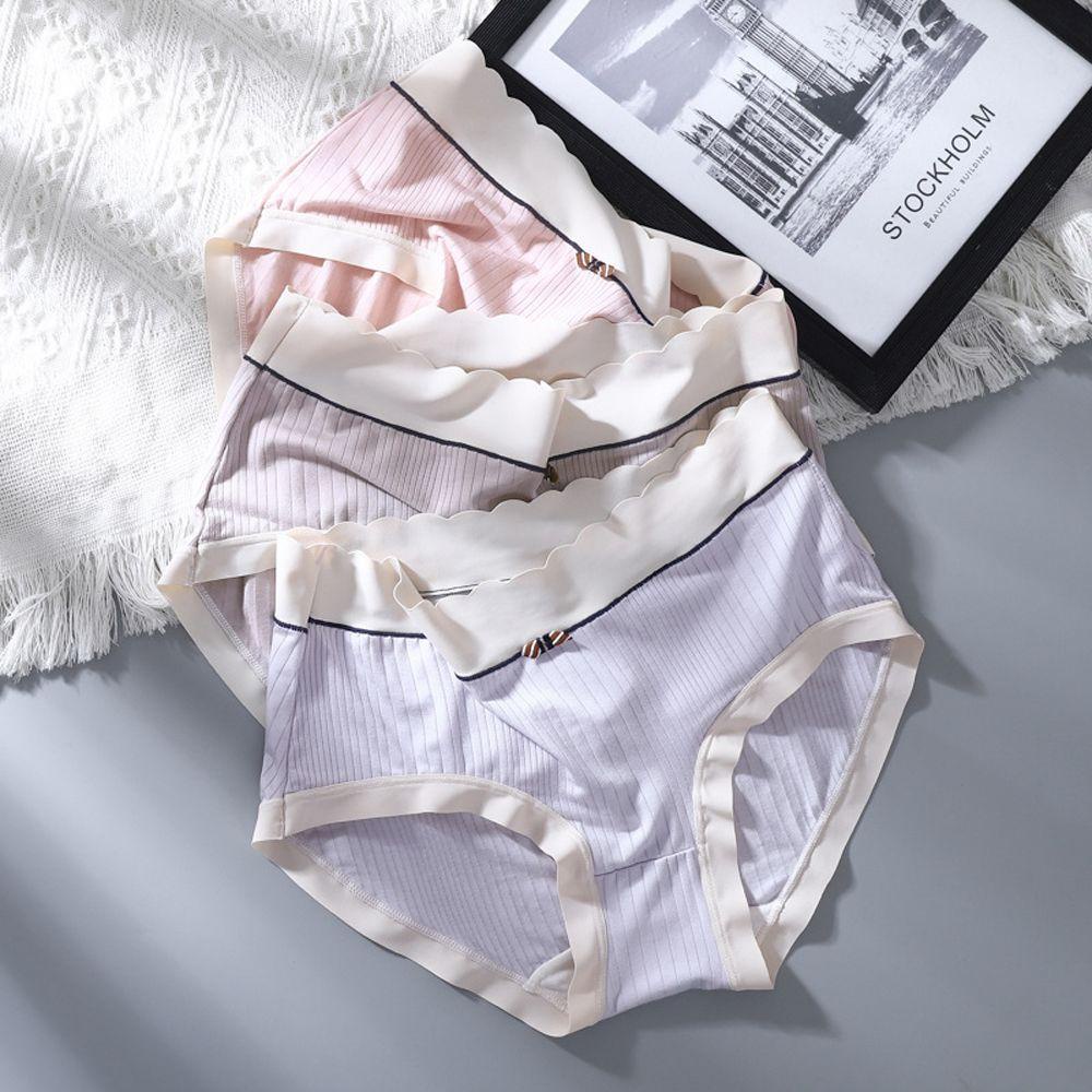 OCEANMAP Quần Lót Màu Trơn Thoáng Khí Thoải Mái Thời Trang Nhật Bản Cho Nữ