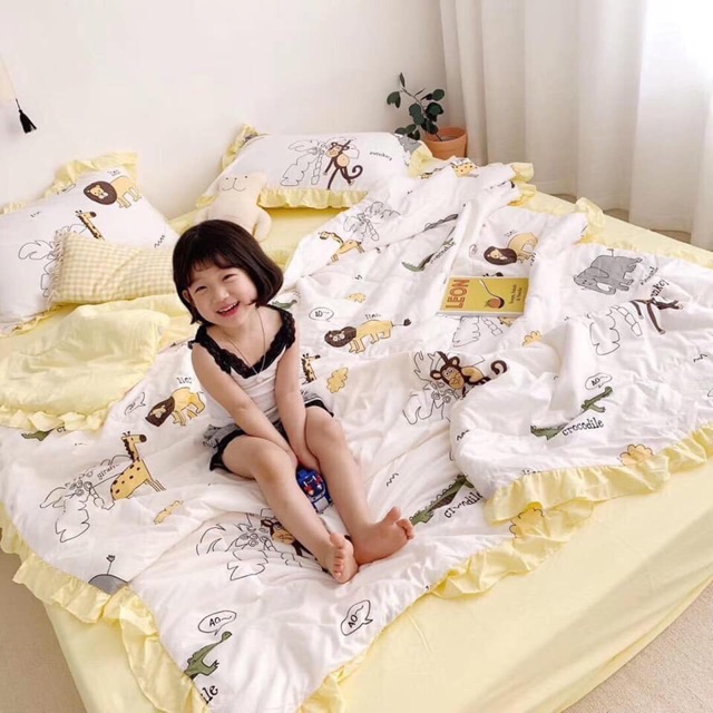 Set drap đũi bộ 4 mùa decor phòng siêu xinh