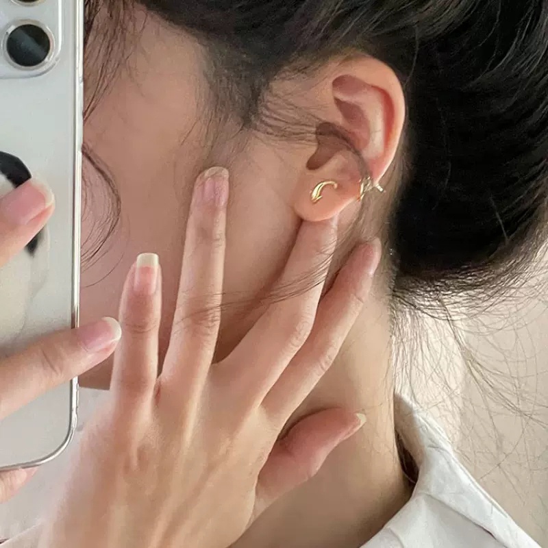 1 Cặp Bông Tai Bạc S925 Hình Cá Heo 3D Chống Dị Ứng Phong Cách Hàn Quốc Dành Cho Nữ