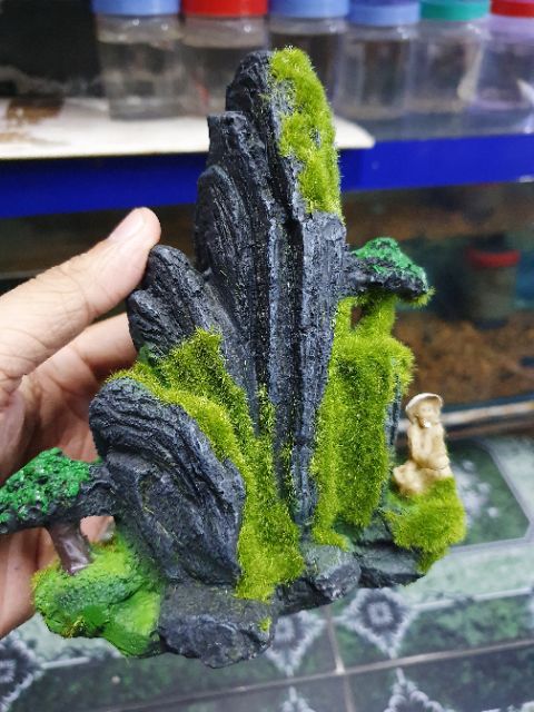 CẢNH NÚI CÓ RÊU TRANG TRÍ HỒ CÁ NON BỘ 13x7x15