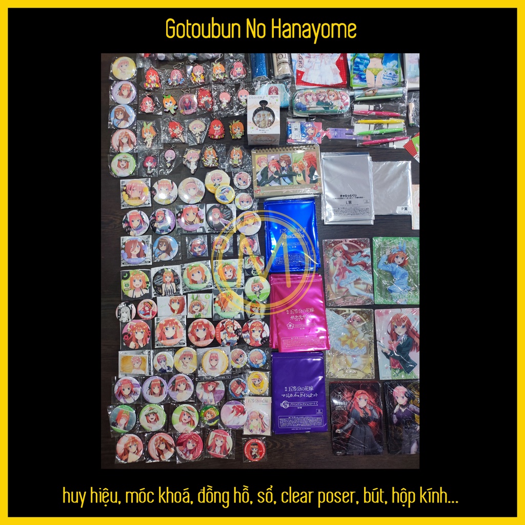 HUY HIỆU NHÀ CÓ 5 NÀNG DÂU - GOTOUBUN NO HANAYOME BADGES