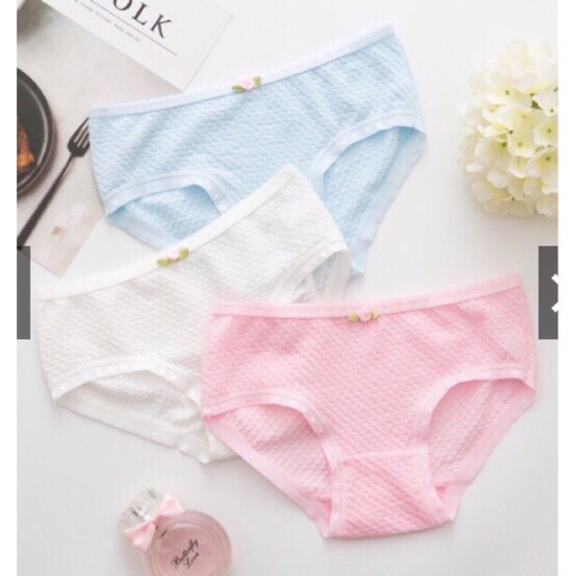Quần lót cotton nữ tăm tre nâng mông kháng khuẩn dễ thương QL16 | BigBuy360 - bigbuy360.vn