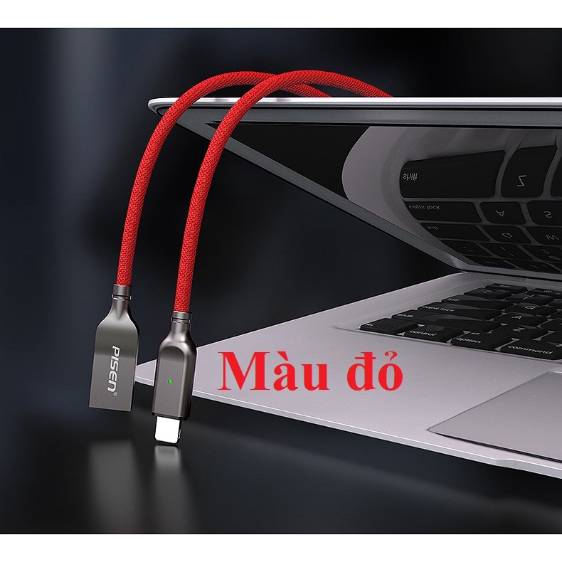 Cáp sạc iP 2.4A  tự ngắt khi đầy  Pisen AL26