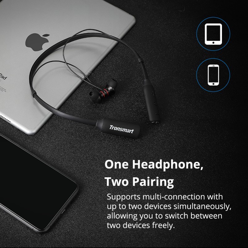 Tai nghe Bluetooth Tronsmart Encore S2 Plus Chống nước IPX5 Khử tiếng ồn - Hàng chính hãng