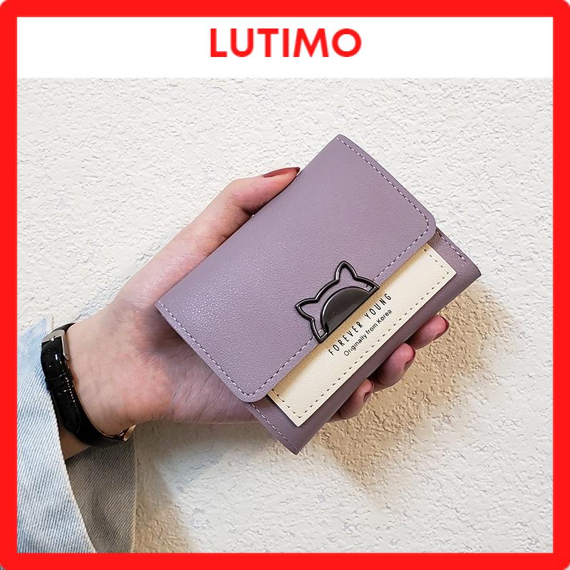 Ví nữ đựng tiền ngắn cao cấp nhiều ngăn nhỏ gọn bỏ túi đựng tiền giá rẻ LUTIMO VN7