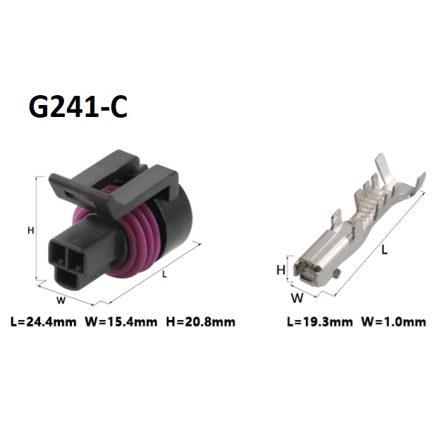 G241-Giắc cắm cảm biến nhiệt độ nước phích cắm van tiết lưu động cơ 3 lỗ