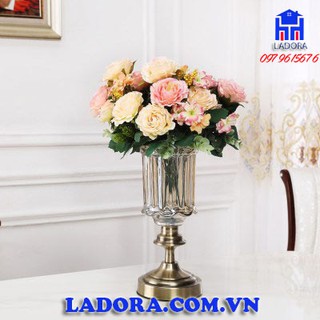Bình Hoa Thủy Tinh Pha Lê Cao Cấp - Lọ Hoa Nhập Khẩu BTT11