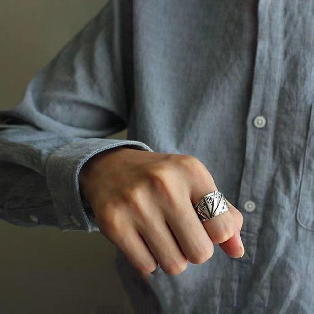 Nhẫn VANES1 Thiết Kế Đơn Giản Phong Cách Hàn Quốc Cho Nam Và Nữ