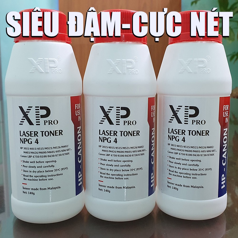 Combo 5 lọ mực đổ Xppro NPG- 4 mực in dùng cho máy in laser Canon LBP 212dw/214dw/426dw/424dw
