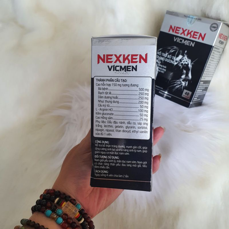 Nexken Vicmen
Thực phẩm chức năng - Tăng cường sinh lý nam giới