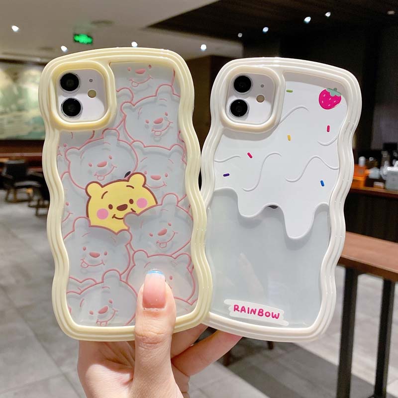 Ốp Điện Thoại TPU Silicon Mềm Chống Bụi Bẩn Chống Sốc Hình Gấu Cho IPhone 13 11 12 Pro Max 7 8 Plus X XR XSMAX